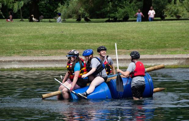 Scouts Make A Splash At Annual Raft Race In East Park